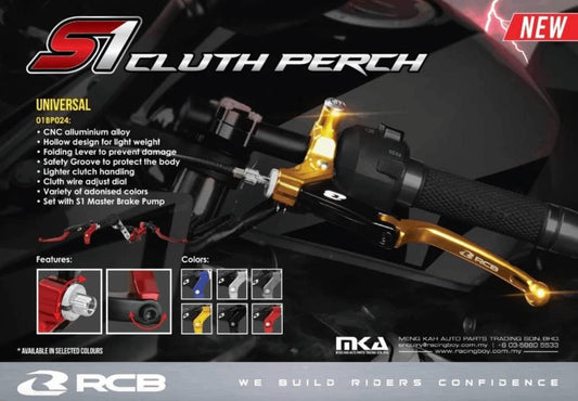 RCB Master Brake Pump S1 (LH) Cable Only S1 Clutch Perch 01BP024 ( BLUE ) - Riders Junction