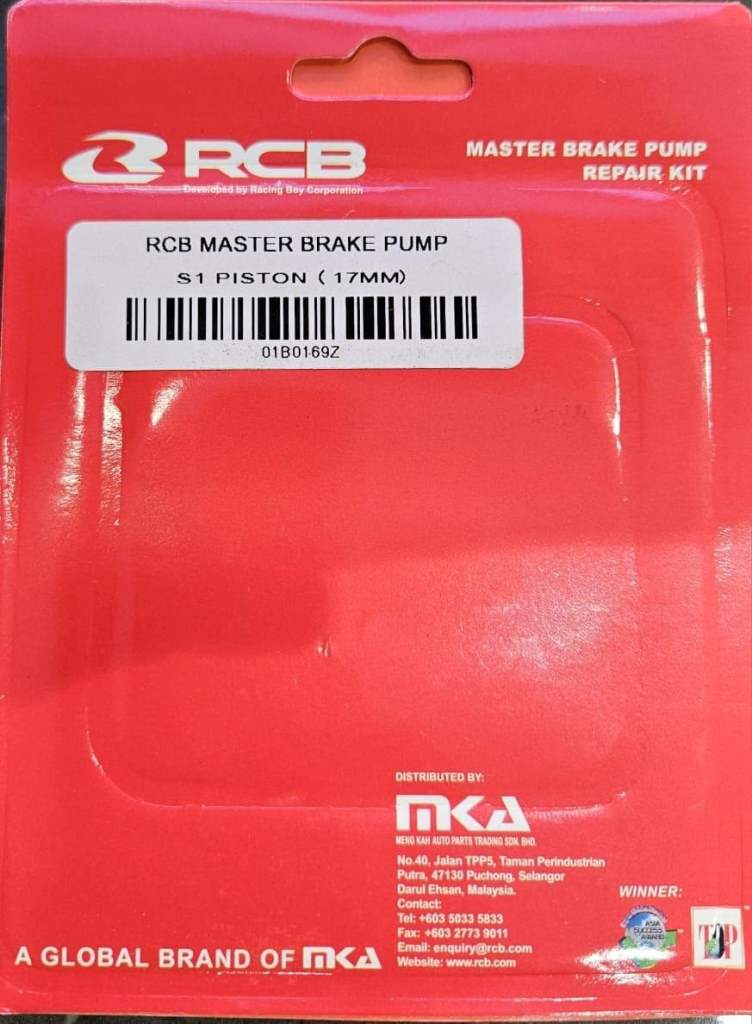 RCB Master Brake Pump S1 Piston (17mm) - 01B0169Z