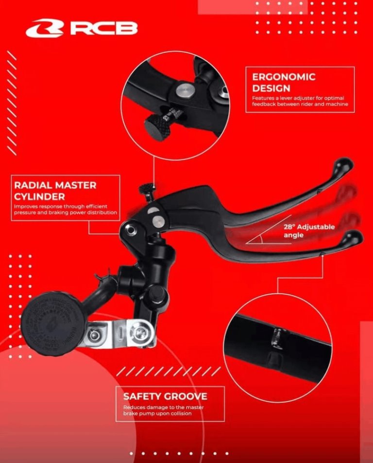 RCB Master Brake Pump S2 Series (R106) LH 14MM 01BP027B - Riders Junction