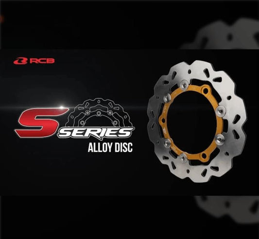 RCB S Series Alloy Brake Disc AEROX 230MM 01D0486 ( GOLD ) - Riders Junction