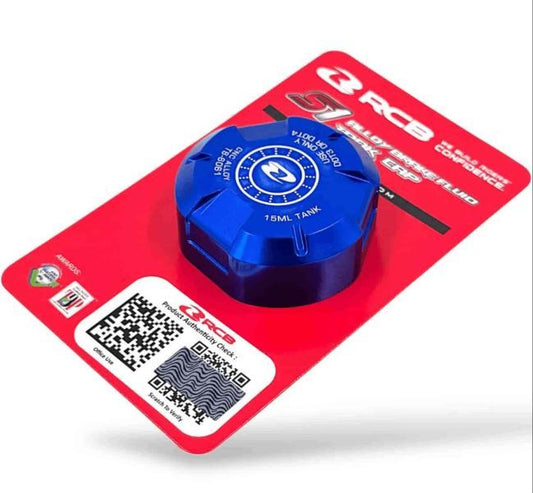 RCB S1 Alloy Brake Fluid Tank Cap 15 ML-Blue (01BF004)