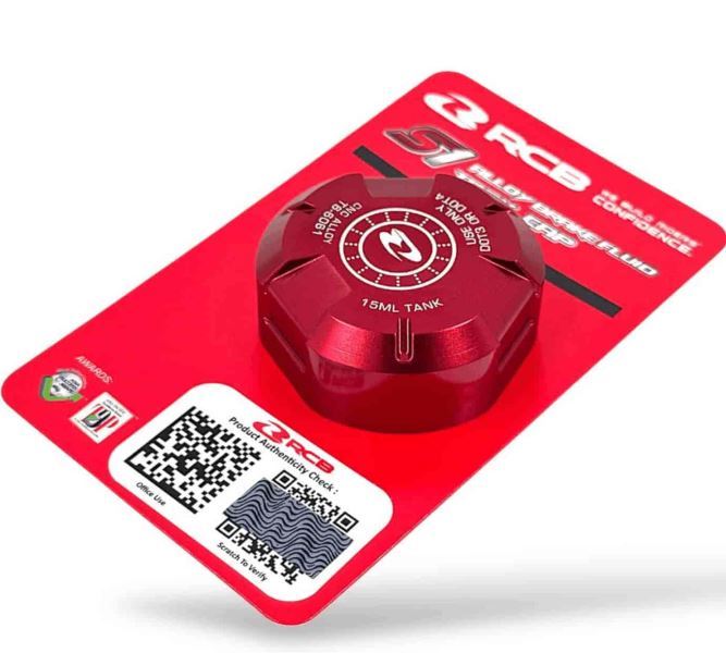 RCB S1 Alloy Brake Fluid Tank Cap 15 ML-Red (01BF004)