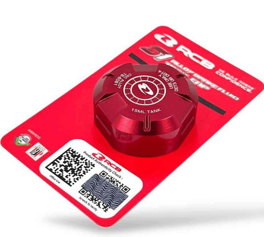 RCB S1 Alloy Brake Fluid Tank Cap 15 ML-Red (01BF004)