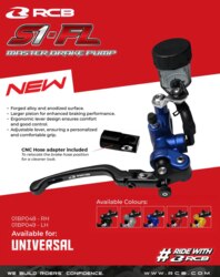 RCB S1-FL Master Brake Pump 14MM RH 01BP048B - Black