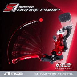 RCB S1 Master Brake Pump RH 14MM 01BP013 ( BLACK ) - Riders Junction