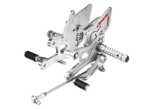 RCB S2 V2 Single Set Footrest – YAMAHA R15V3 MT15 01FR030 ( SILVER ) - Riders Junction