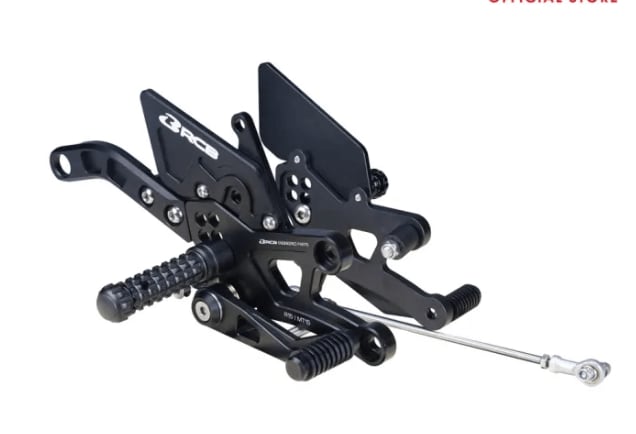 RCB S2 V2 Single Set Footrest – YAMAHA R15V3 MT15 01FR030 ( BLACK ) - Riders Junction