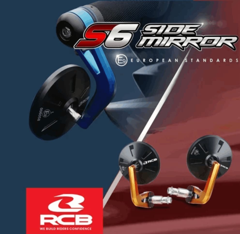 RCB S6 Alloy Side Mirror BAR-END 01MR007 ( Black )