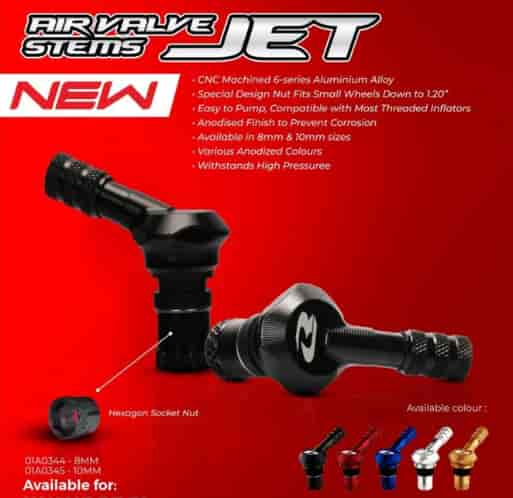RCB Air Valve Stems Jet 10mm-01A0345A
