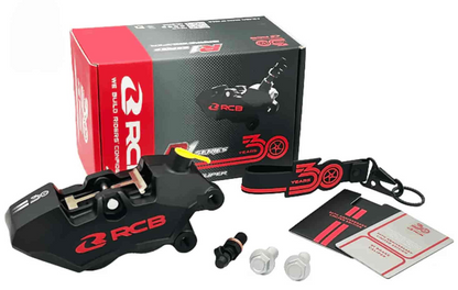 RCB Brake Caliper 4 Piston R1 CNC Series (RH) - 30 Years Edition Black (01BC104Z)