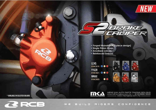 RCB Brake Caliper S2 Series Aerox 155 / Yamaha R15 Golden - 01BC022G