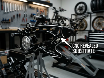 RCB CNC Alloy Swing Arm NMAX V2 - Black - 01SA021B