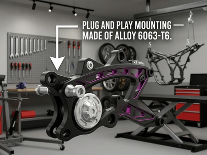RCB CNC Alloy Swing Arm NMAX V2 - Black - 01SA021B