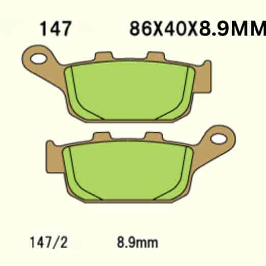 RCB Disc Pad (ceramic) S2 Copper (R) 01DP044Z