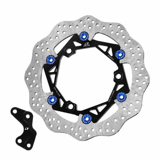 RCB E3+ 260mm Steel Floating Brake Disc for Yamaha AEROX with Bracket 01D0551 (BLUE)