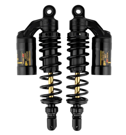 RCB FLOW-S Rear Shock Absorber for Yamaha Aerox 155 / NVX155 - 305mm Black Gold - 01A0260Z