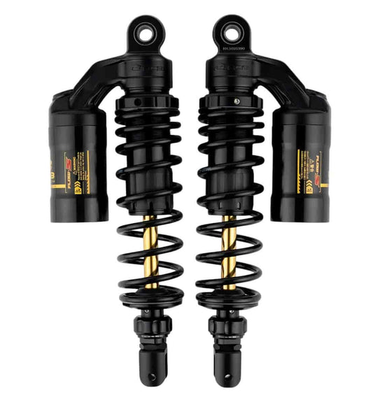 RCB FLOW-S Rear Shock Absorber for Yamaha Aerox 155 / NVX155 - 305mm Black Gold - 01A0260Z
