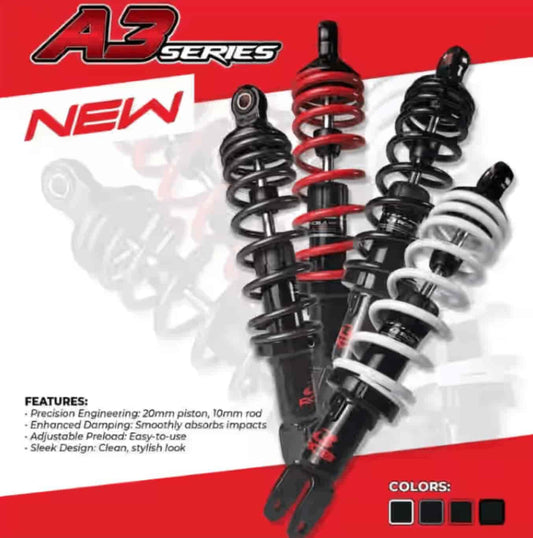 RCB Rear Shock Absorber A3 Aerox 155 305mm - 01A0266 - Yellow