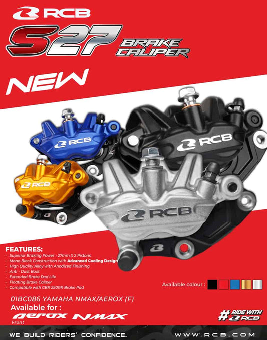 RCB S-27 Series Brake Caliper for Yamaha Blue – 01BC086