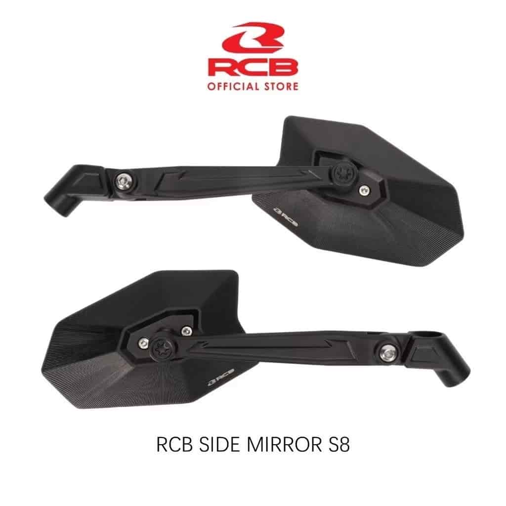 RCB S8 Premium Motorcycle Side Mirror Black – 01MR012B