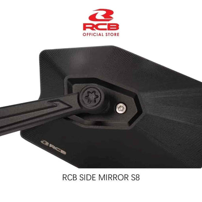 RCB S8 Premium Motorcycle Side Mirror Black – 01MR012B