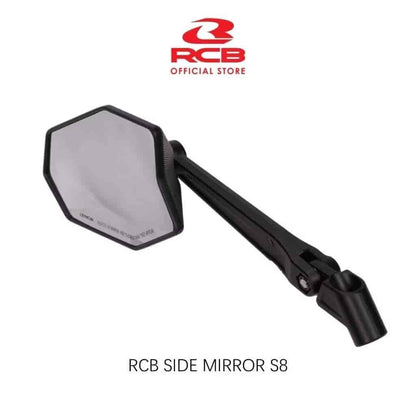 RCB S8 Premium Motorcycle Side Mirror Black – 01MR012B
