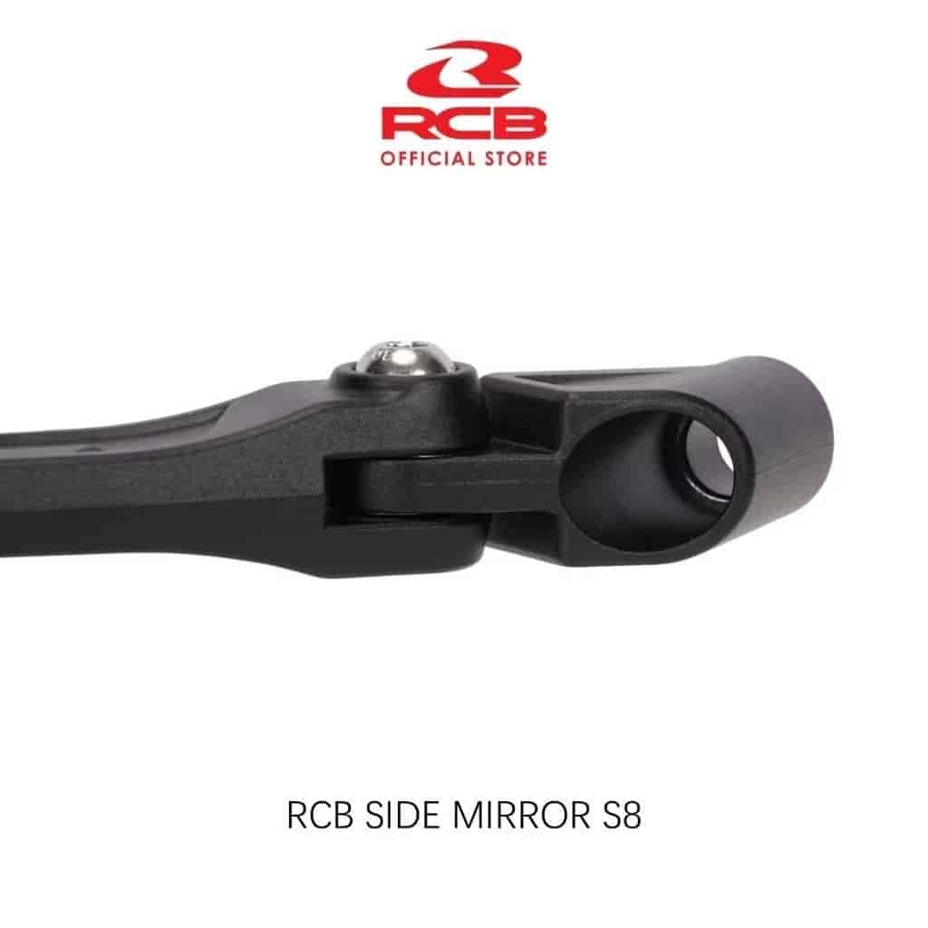 RCB S8 Premium Motorcycle Side Mirror Black – 01MR012B