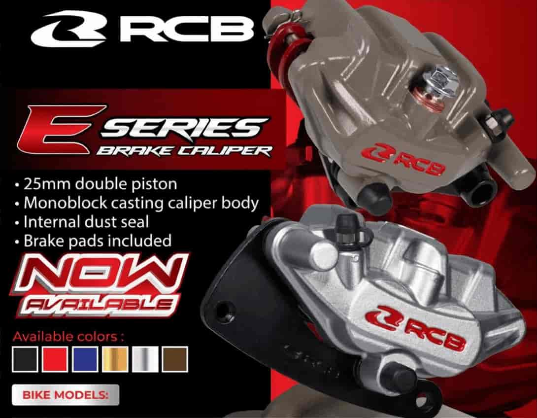 RCB E-Series Front Brake Caliper for Yamaha Aerox 155 / R15 V3 / V4 Grey – 01BC080