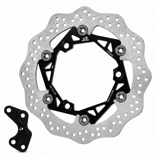 RCB E3+ 260mm Steel Floating Brake Disc for Yamaha AEROX with Bracket 01D0551 (TITANIUM)