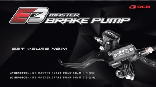 RCB E3 Series Master Brake Pump LH 12.7mm Black – 01BP017B