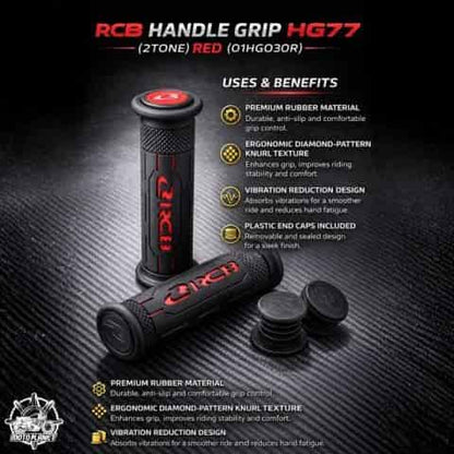 RCB Handle Grip HG77 Black / Red – 01HG030R