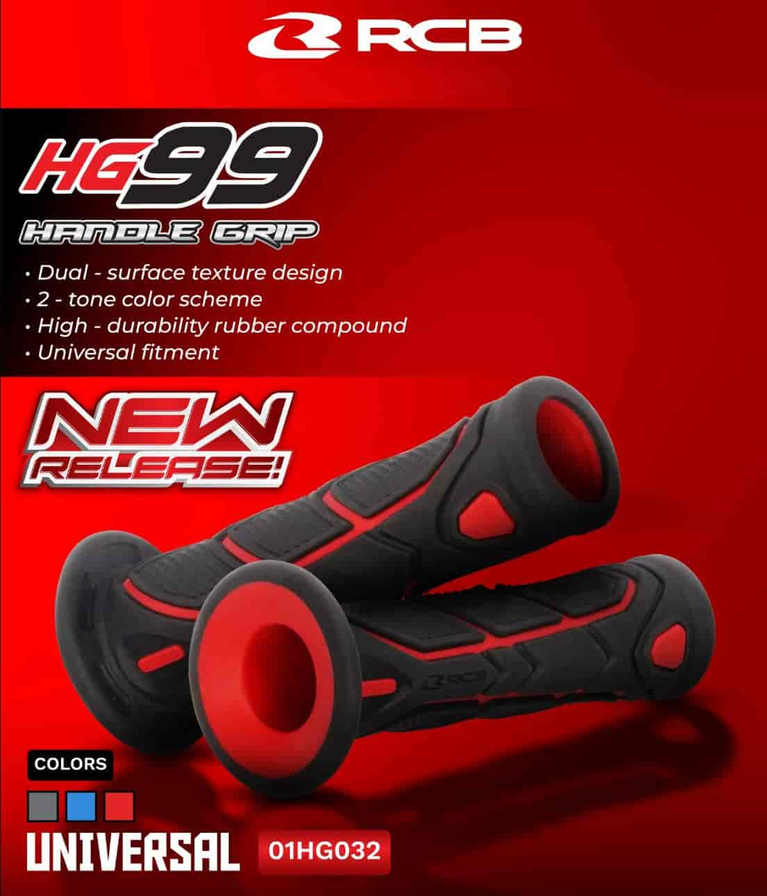 RCb Handle Grip HG99-125mm (01HG032A)-Black