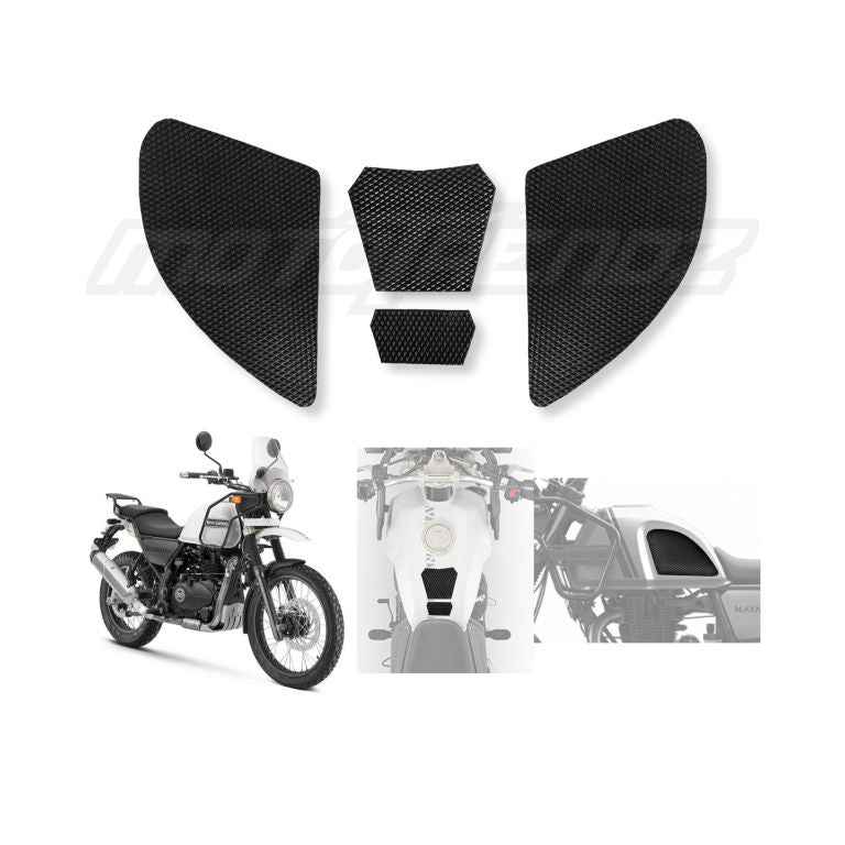 Traction Pads / Tank Grip for Royal Enfield Himalayan/Scram 411 (Top + Sides) - Mototrendz-TGTSRE006