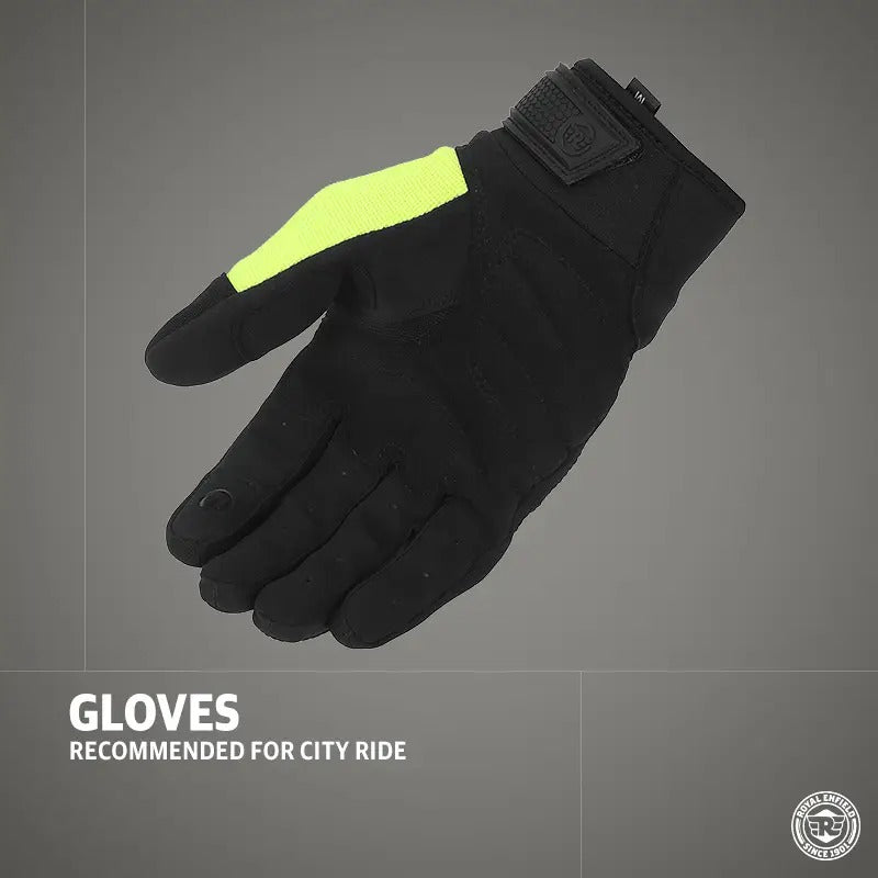 Royal Enfield Urban Hustler V2 Gloves Neon