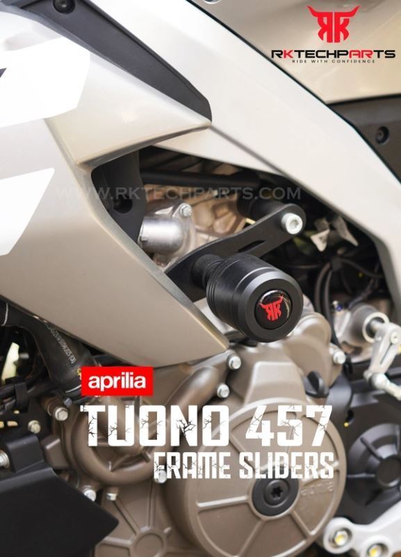 RKTECH-Frame Sliders For Aprilia Tuono 457 (Black)