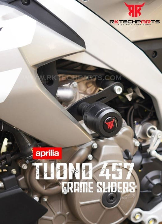 RKTECH-Frame Sliders For Aprilia Tuono 457 (Black)