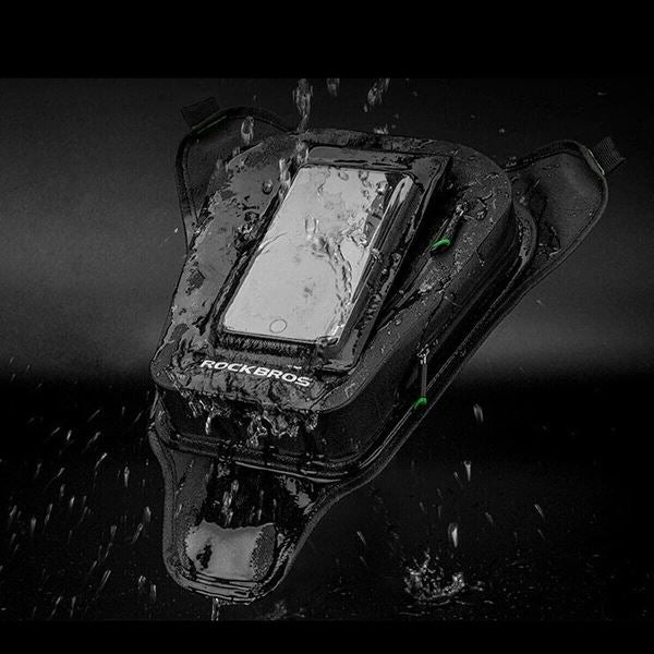 ROCKBROS Motorbike Motorcycle Tank Bag Magnetic Oil Fuel Pack Touch Screen Phone Pocket (30120005001)-Black