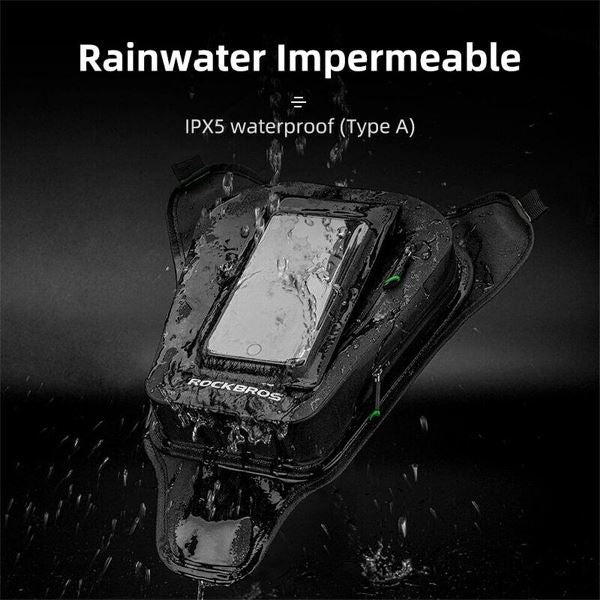 ROCKBROS Motorbike Motorcycle Tank Bag Magnetic Oil Fuel Pack Touch Screen Phone Pocket (30120005001)-Black