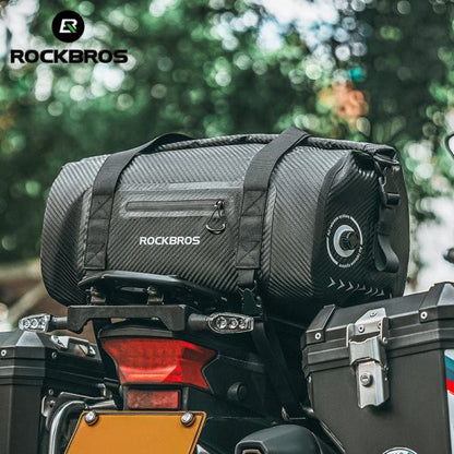 ROCKBROS Motorcycle Rear Tail Bag Saddle Bag Luggage Storage Pannier Waterproof 50L (30140073001)-Black