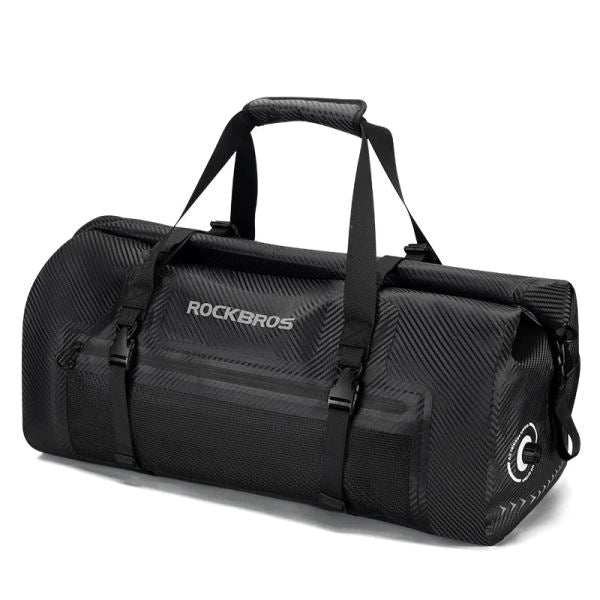ROCKBROS Motorcycle Rear Tail Bag Saddle Bag Luggage Storage Pannier Waterproof 40L (30140072001)-Black