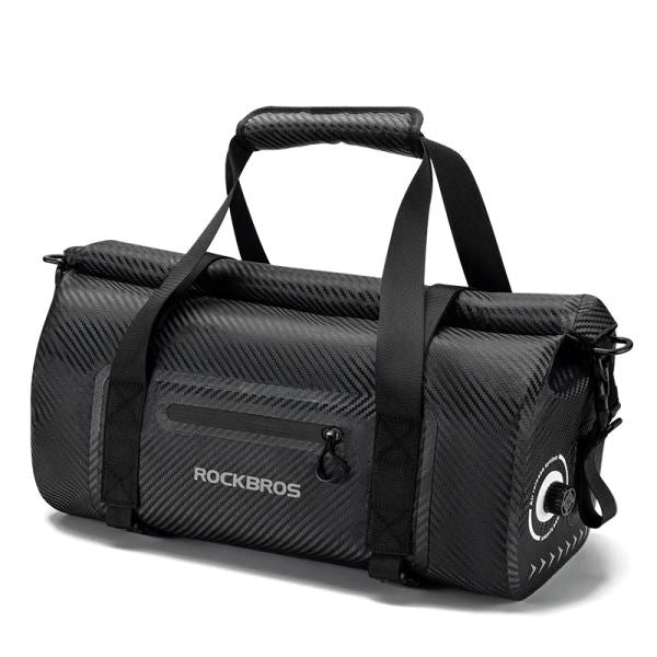 ROCKBROS Motorcycle Rear Tail Bag Saddle Bag Luggage Storage Pannier Waterproof 30L (30140071001)-Black