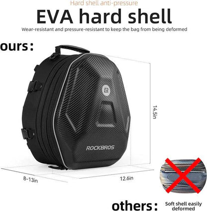 ROCKBROS Motorcycle Tail Bag Maximum Capacity 35L (30140026001)-Black