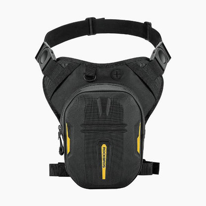 ROCKBROS Motorcycle rider leg bag hard shell Fanny pack motorcycle cross bag men's chest bag motorcycle travel equipment (30990019001)-Black
