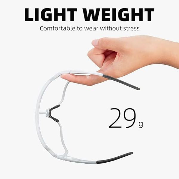 ROCKBROS Photochromic Sunglasses Reduce Wind Resistance (10168)-White