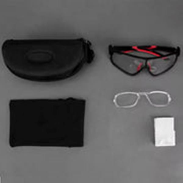 ROCKBROS Photochromic Sunglasses Thicken PC Lenses With UV400 Protection Coating (10135)-Black Red