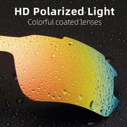 ROCKBROS Polarized Glasses Sports Sunglasses Outdoor Colorful PC frame lentes de ciclismo sports Eyewear (10118)-Navy Blue