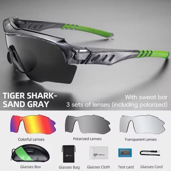 ROCKBROS Polarized Sports Sunglasses Outdoor Sports Goggles for Men Women UV400 Goggles Eyewear (10035)