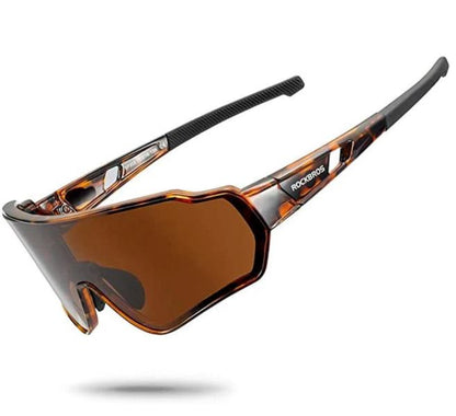 ROCKBROS Polarized Sports Sunglasses UV protection Wind Guide Design (10163)