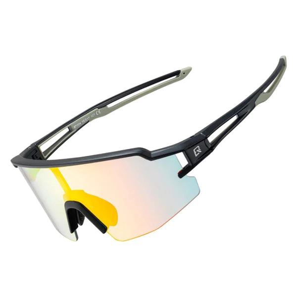 ROCKBROS-Ultralight Polarised Sports Sunglasses 22g (10179BK)-Orange Black
