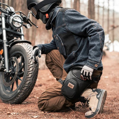 ROCKBROS Waist belt bag man women motorcycle Portable two-layer design leg bag for Motorcycle drop leg waist bag (30170011001)-Black